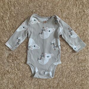 ✨(5 for $25) Carter's Gray Koala Bodysuit